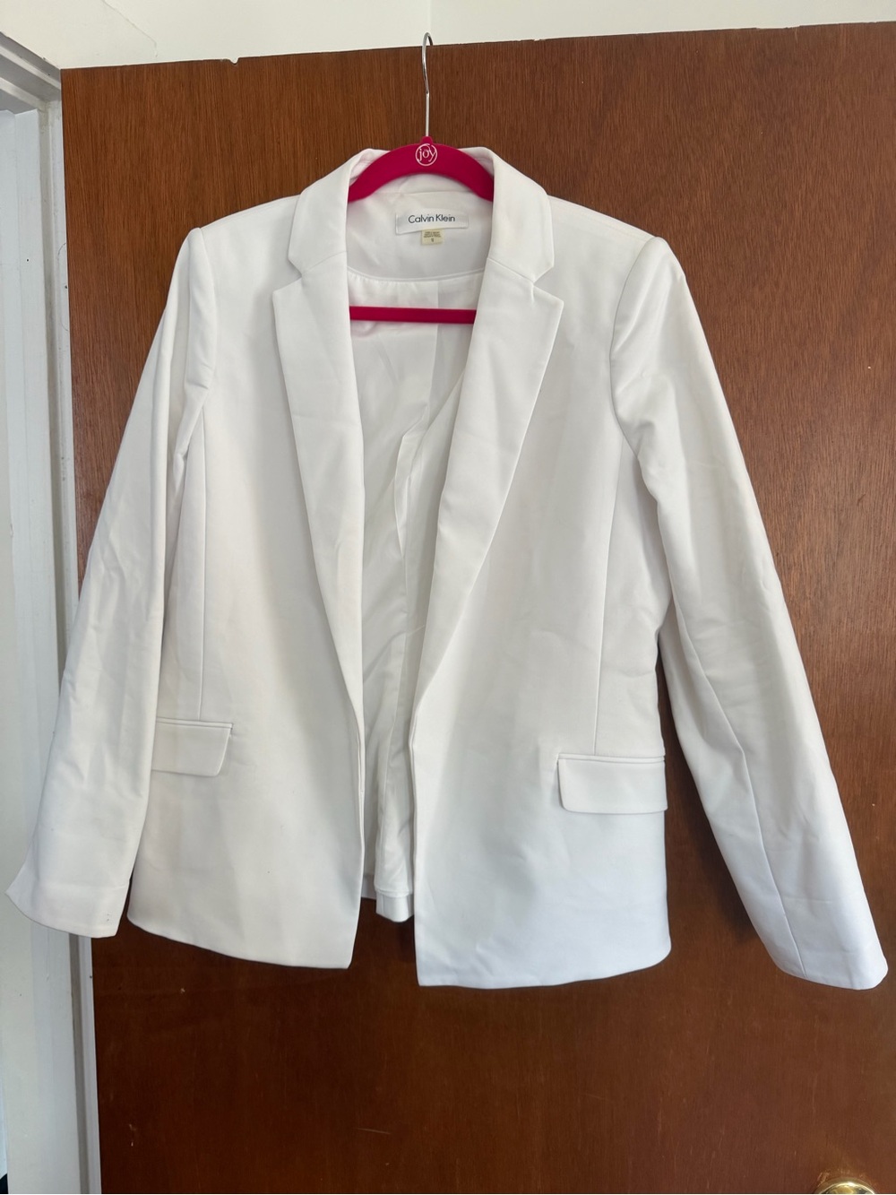 Calvin Klein Women's White Blazer sz 12